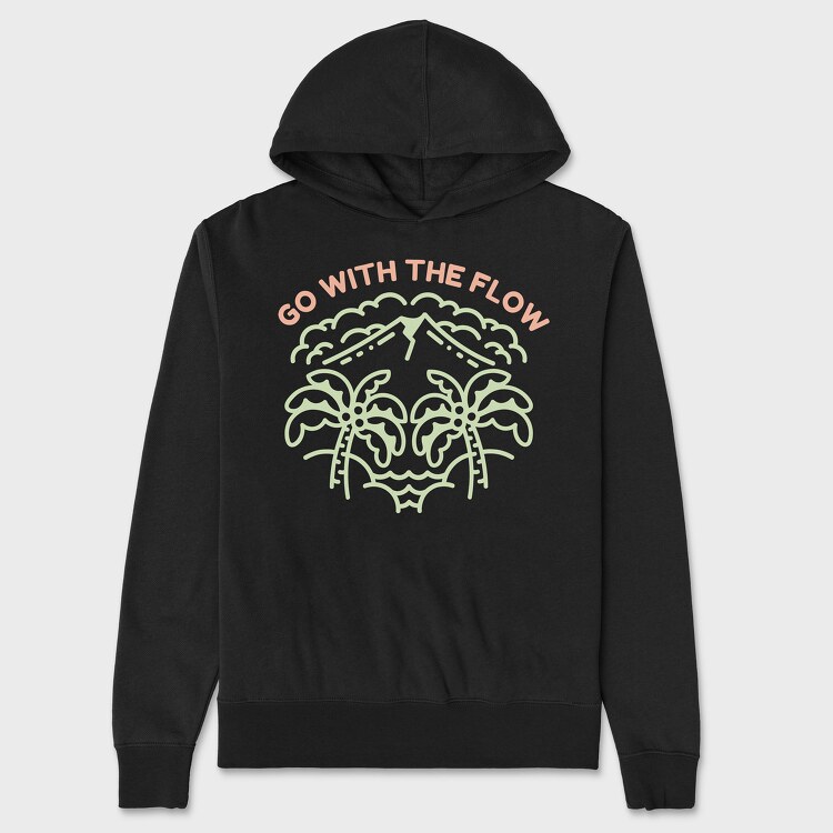 Go With the Flow, Unisex Men's Hoodie