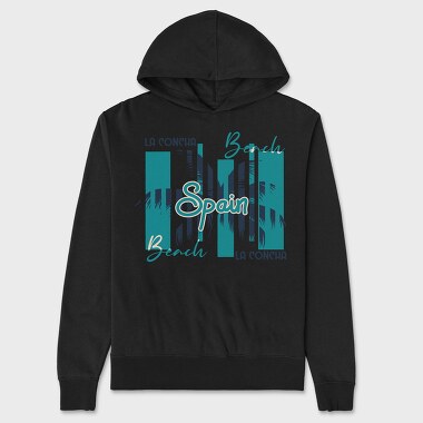 La Concha Beach, Unisex Men's Hoodie