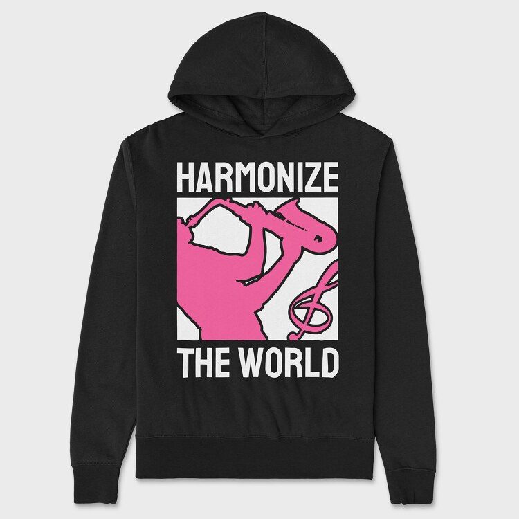 Harmonize the World, Unisex Men's Hoodie