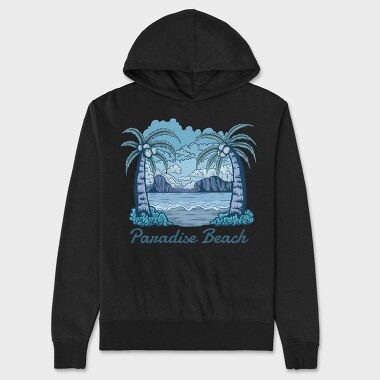 Paradise Beach, Unisex Men's Hoodie