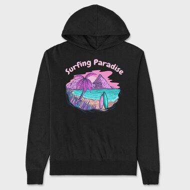 Surfing Paradise, Unisex Men's Hoodie