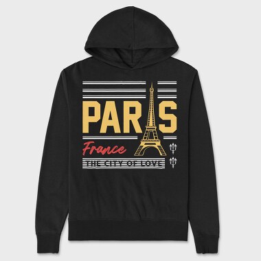 Paris, Unisex Men's Hoodie