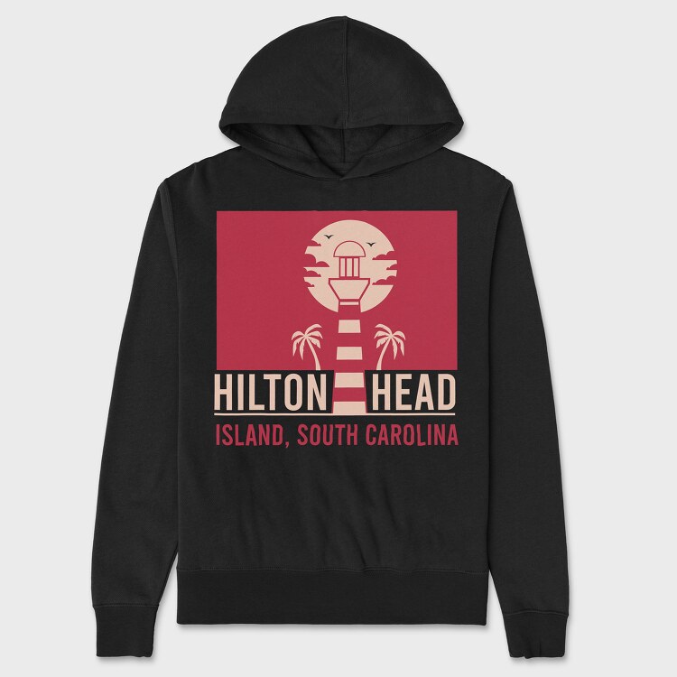 Hilton Head Island, Unisex Men's Hoodie