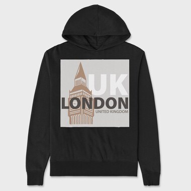 London 2, Unisex Men's Hoodie