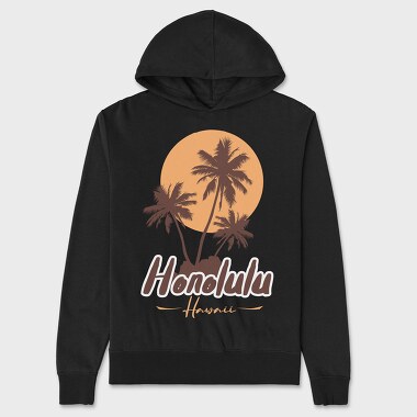 Honolulu, Unisex Men's Hoodie