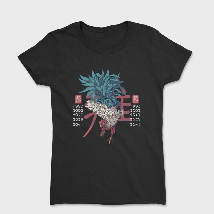 Chenise Zodiac Rooster, Women's T-Shirt