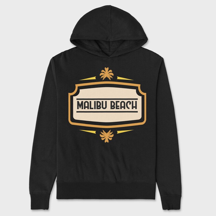 Malibu Beach, Unisex Men's Hoodie