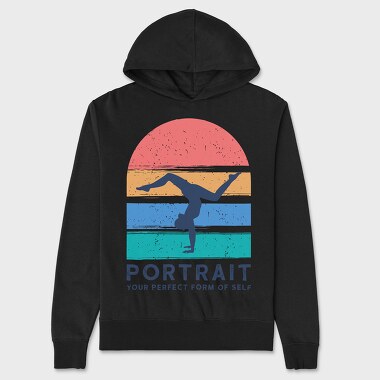 Portrait Your Perfect Form of Self, Unisex Men's Hoodie
