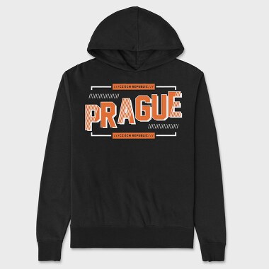 Prague, Unisex Men's Hoodie