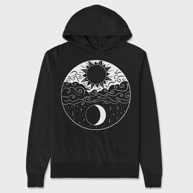 Moon And Sun, Unisex Men's Hoodie