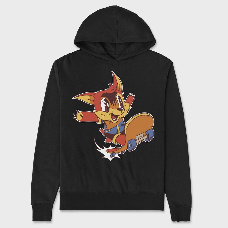 Cartoon Skate, Unisex Men's Hoodie