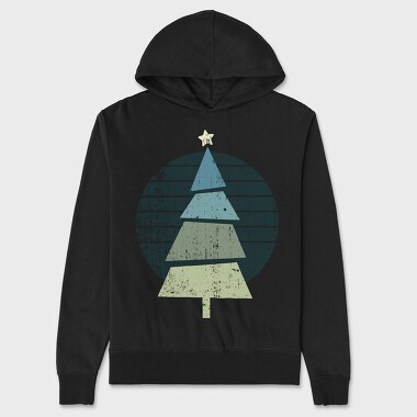 Retro Christmas Tree, Unisex Men's Hoodie