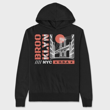 Brooklyn, Unisex Men's Hoodie