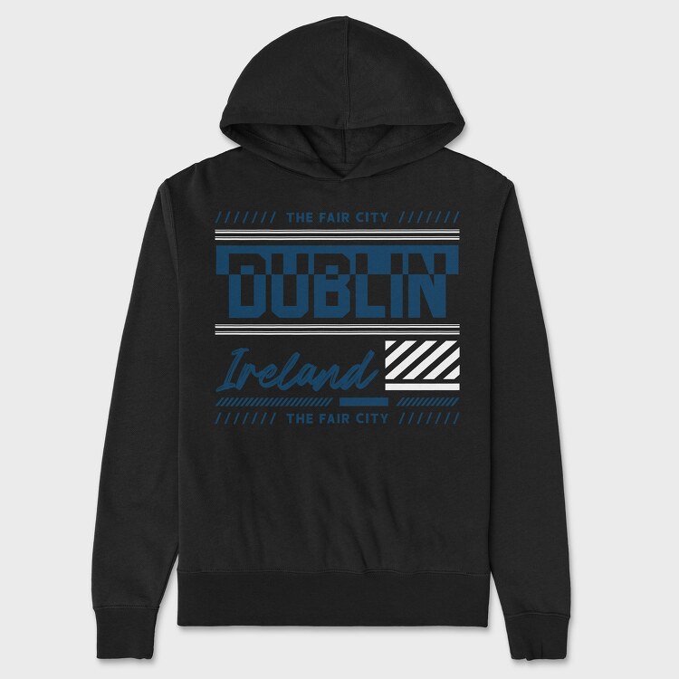 Dublin, Unisex Men's Hoodie