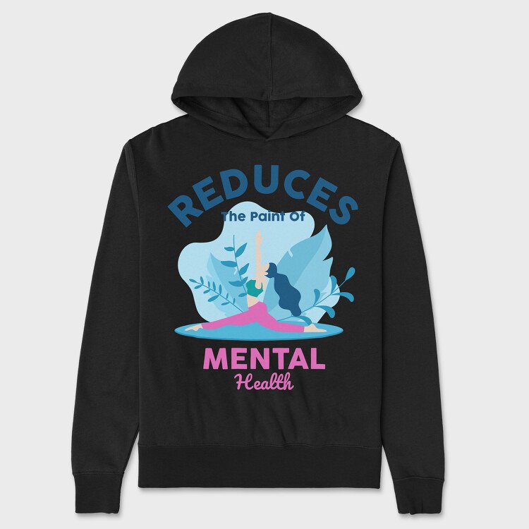Reduces the Paint of Mental Health, Unisex Men's Hoodie