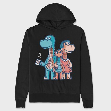 Dinosaur Family, Unisex Men's Hoodie
