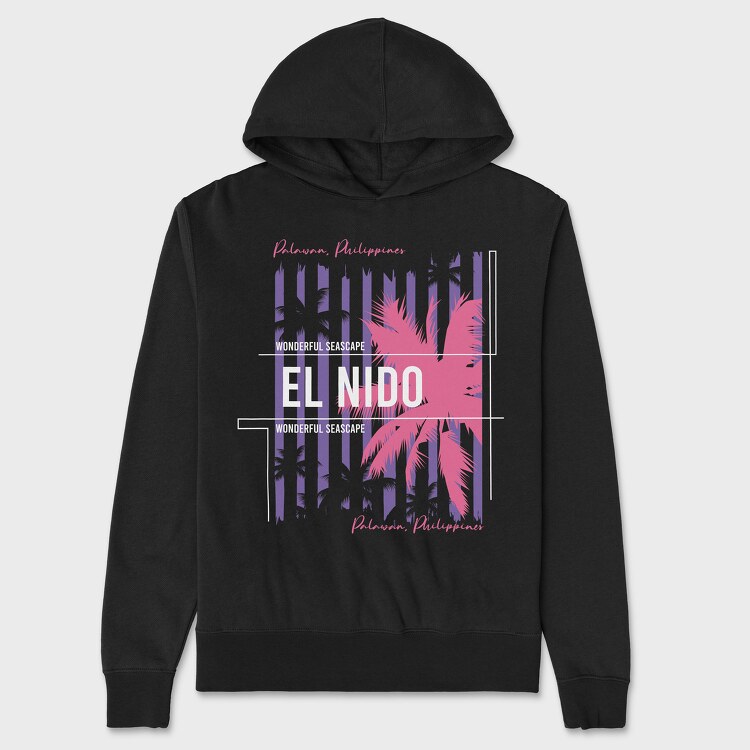 El Nido, Unisex Men's Hoodie