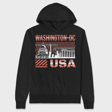 Washington DC, Унисекс Мъжко Суичър