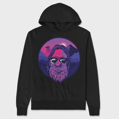 Bigfoot Landscape, Unisex Men's Hoodie