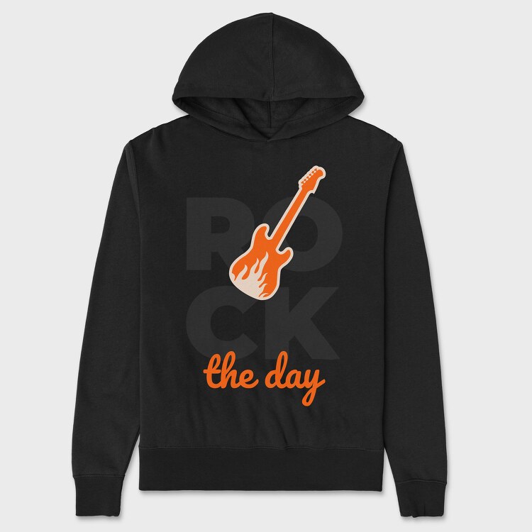 Rock the Day, Unisex Men's Hoodie