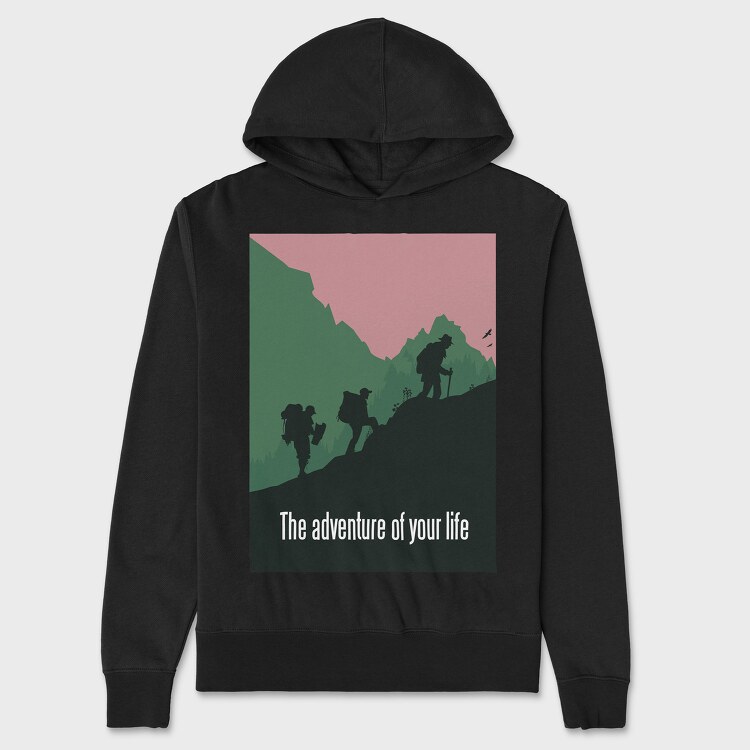 The Adventure Of Your Life, Unisex Men's Hoodie