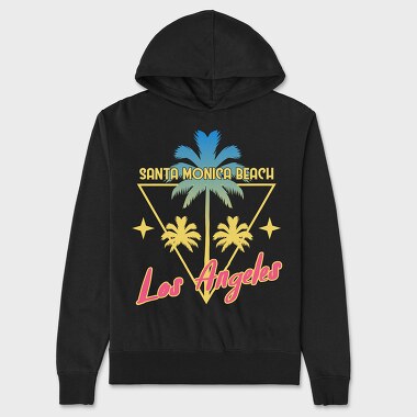 Santa Monica Beach, Unisex Men's Hoodie