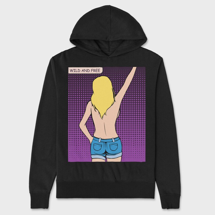 Wild and Free, Unisex Men's Hoodie