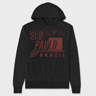 Sao Paulo, Unisex Men's Hoodie