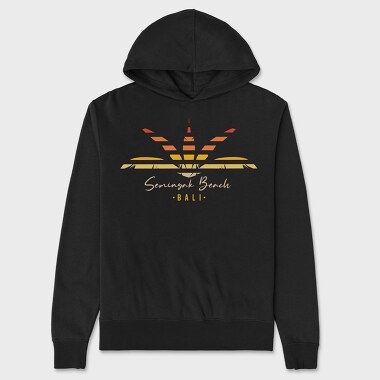 Seminyak Beach, Unisex Men's Hoodie