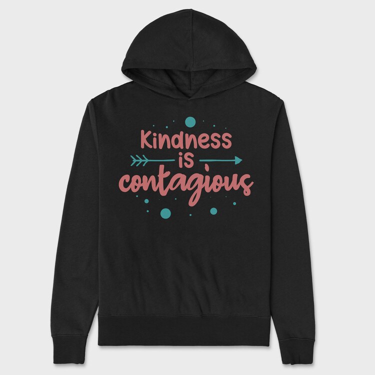 Kindness Is Contagious, Unisex Men's Hoodie