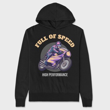 Full of Speed, Unisex Men's Hoodie