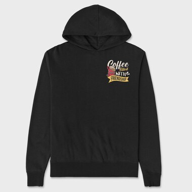 Coffee Filled With Friendship, Unisex Men's Hoodie