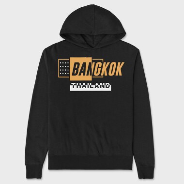 Bangkok, Unisex Men's Hoodie