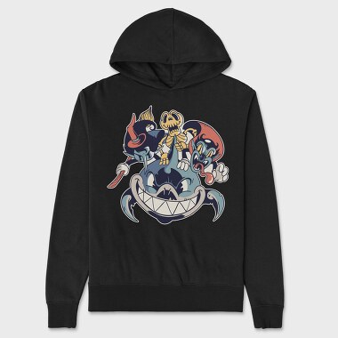 Halloween Cartoons, Unisex Men's Hoodie
