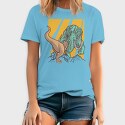 Dinosaur Surfing, Unisex Men's Hoodie