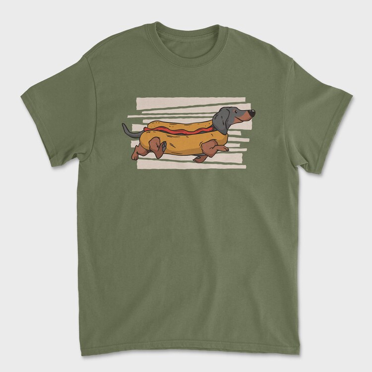 Hot Dog, Unisex Men's T-Shirt
