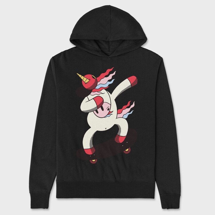 Dabbing Skater Unicorn, Унисекс Мъжко Суичър