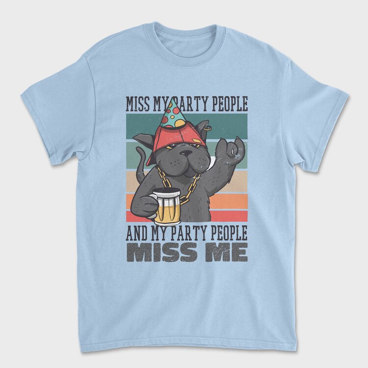 Party Cat, Unisex Men's T-Shirt