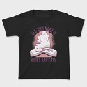 Middle Finger Cat, Kids' T-Shirt