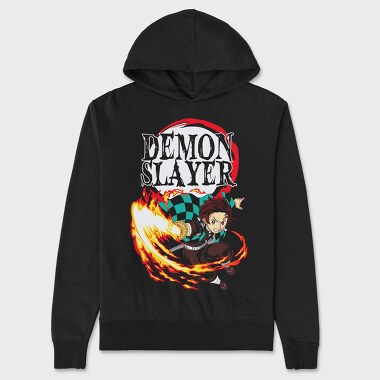 Blazing Dance Fire Pillar, Unisex Men's Hoodie