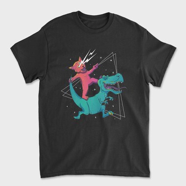 Trippy Cat, Unisex Men's T-Shirt