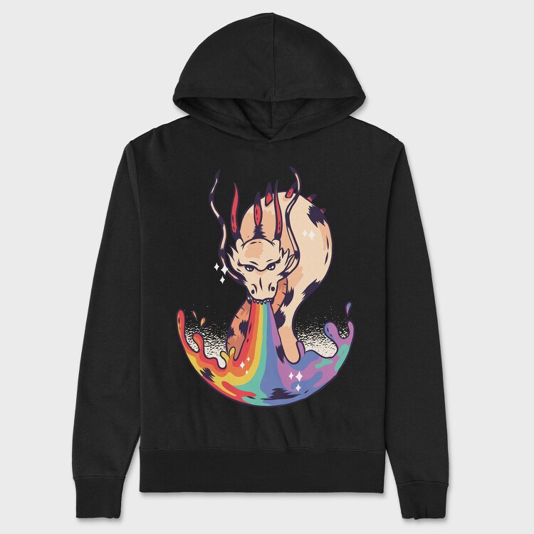 Dragon Rainbow, Унисекс Мъжко Суичър