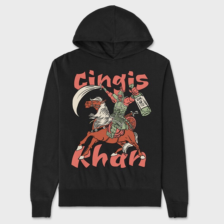 Gingis Khan, Unisex Men's Hoodie