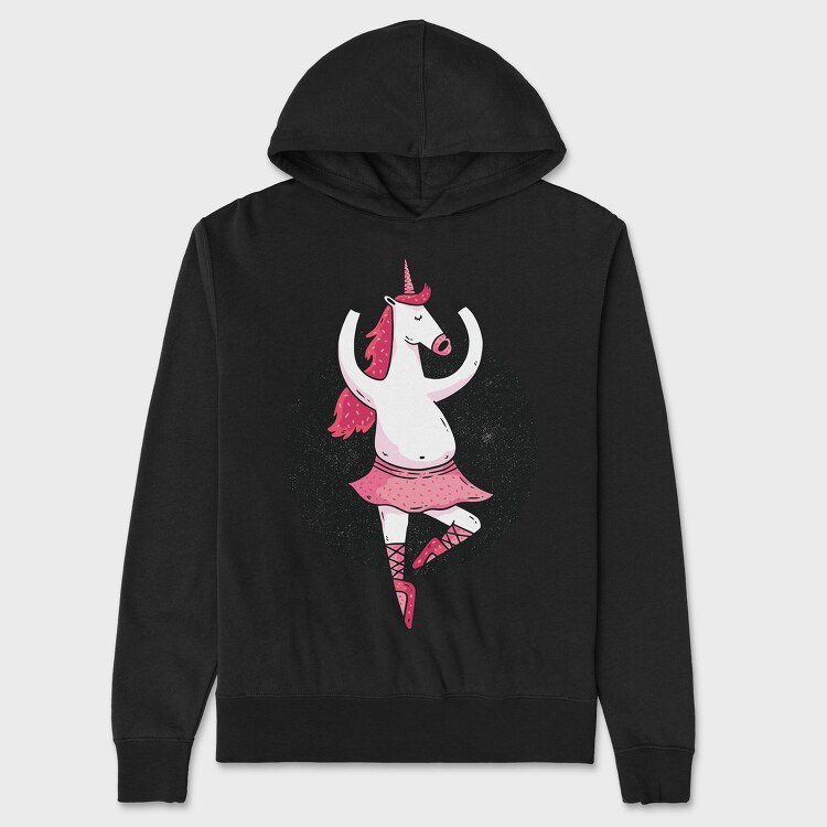 Ballet Unicorn, Unisex Men's Hoodie