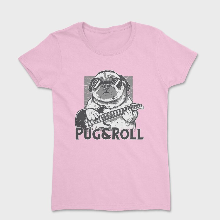 Pug And Roll, Women's T-Shirt