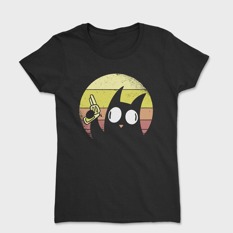 Pew Pew Cat, Women's T-Shirt
