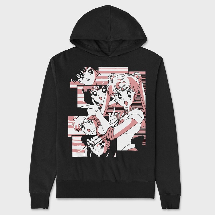 Sailor Mars, Unisex Men's Hoodie