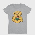 Dog Middle Finger, Women's T-Shirt