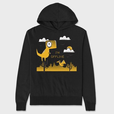 I'm Offline, Unisex Men's Hoodie
