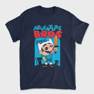 Adventure Bros Mario, Унисекс Мъжка Тениска